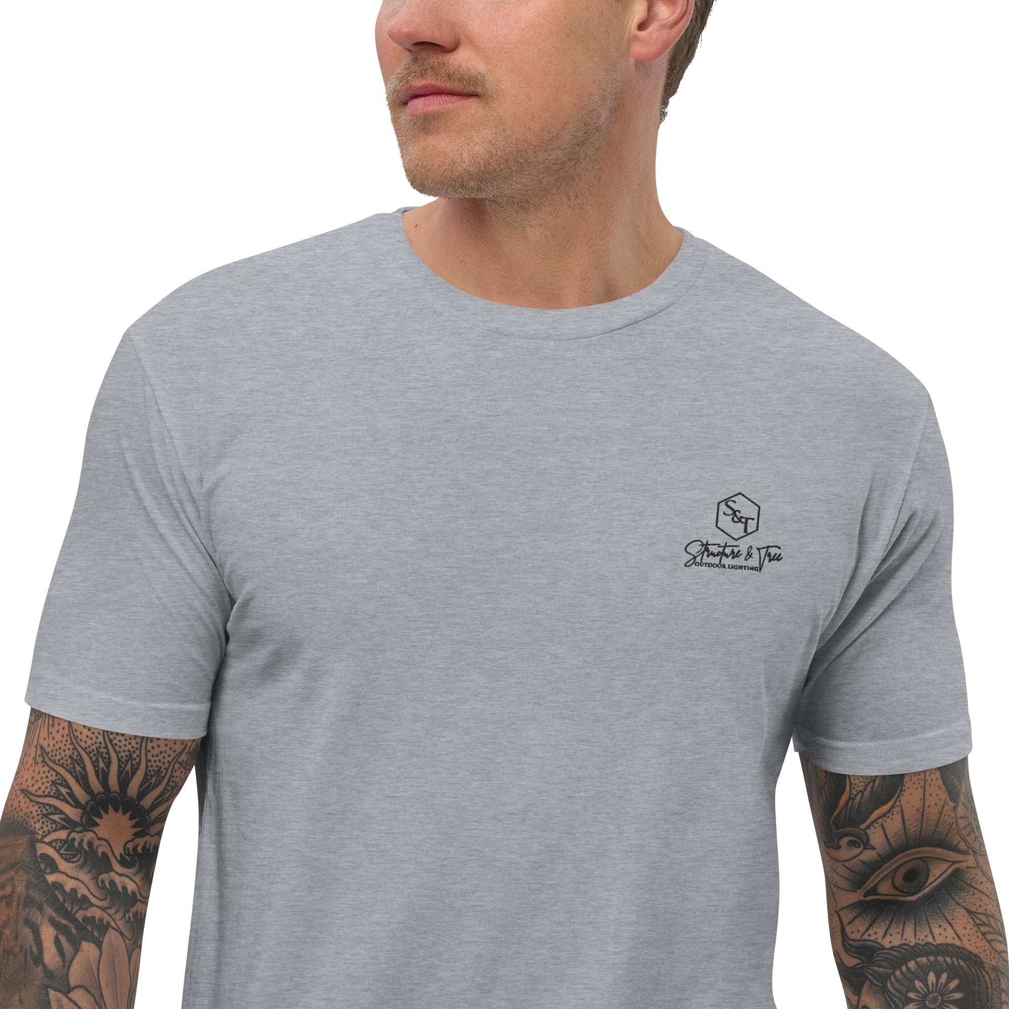 S&T Luxury Short Sleeve T-shirt Black Logo