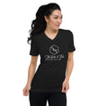 Cargar la imagen en la vista de la galería, S&T Luxury Unisex Short Sleeve V-Neck T-Shirt
