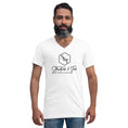 Cargar la imagen en la vista de la galería, S&T Luxury Unisex Short Sleeve V-Neck T-Shirt
