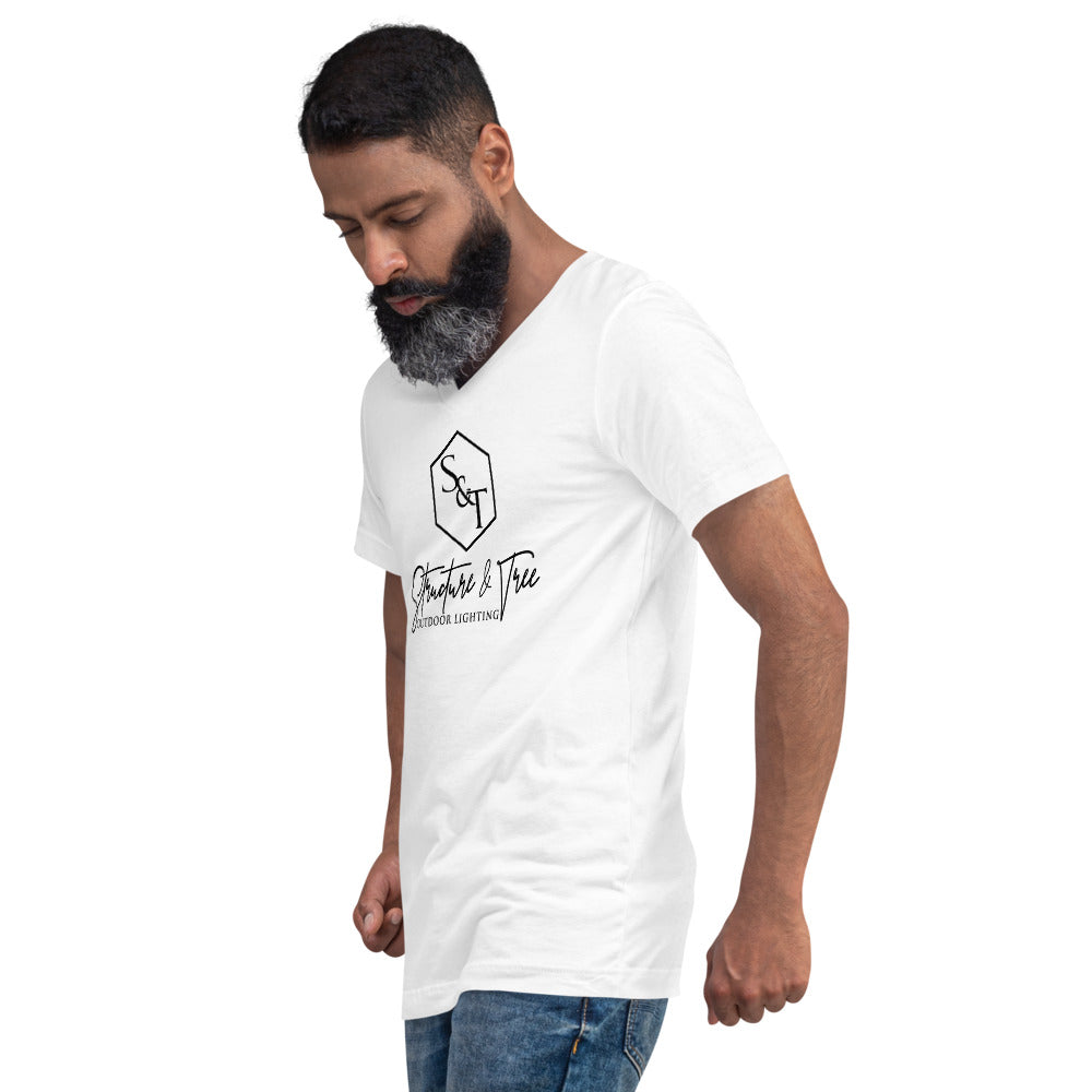 S&T Luxury Unisex Short Sleeve V-Neck T-Shirt